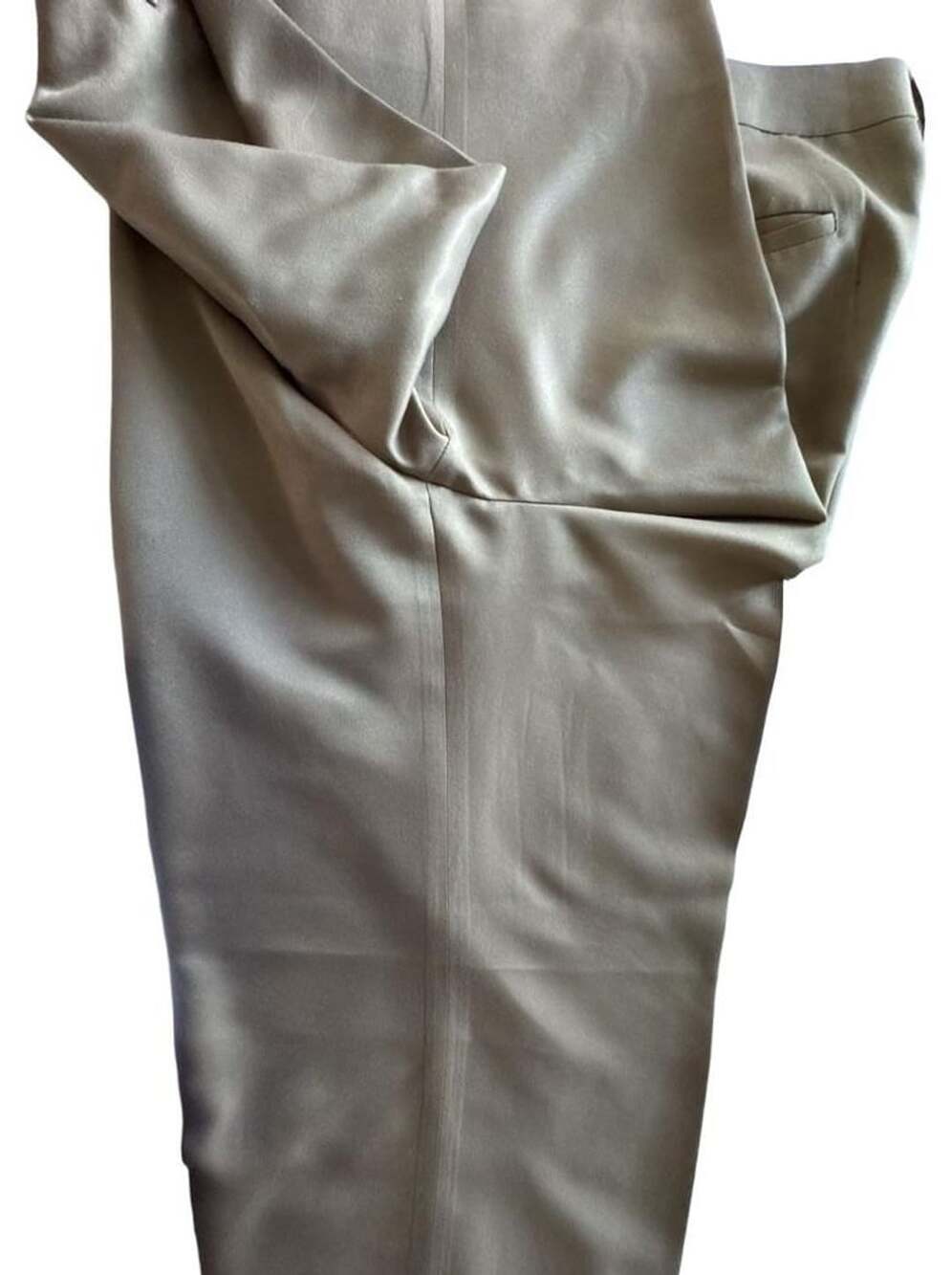 Savane Dress Pants Size 40x30 Tan Khaki Polyester Flat Front - Picture 7 of 13